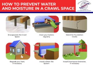 how to prevent water in a crawl space