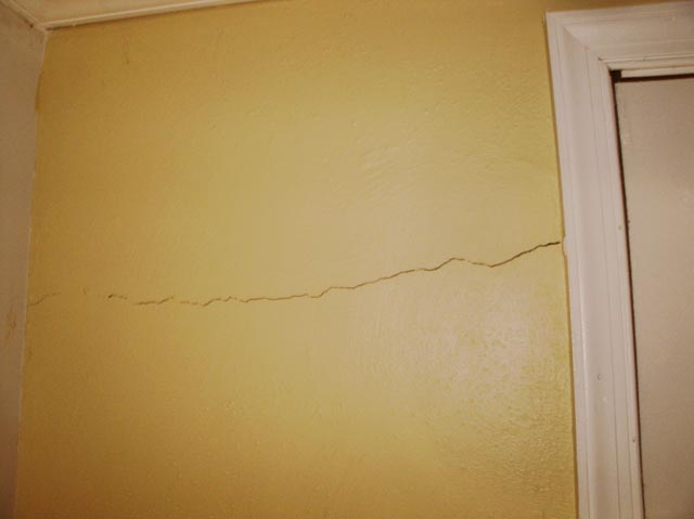 Cracks in drywall