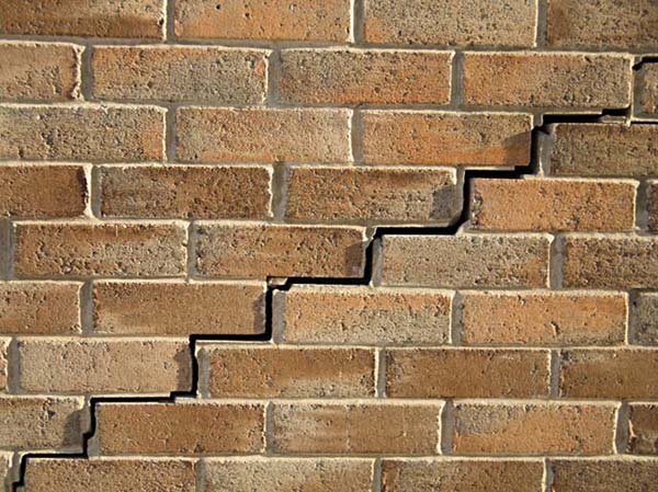 Cracks in brickwork