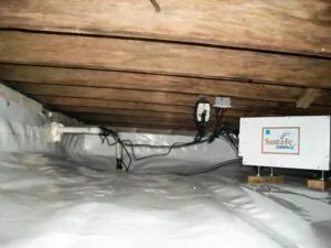 Crawl space encapsulation involves completely sealing off the crawl space to help protect your home’s structural integrity.
