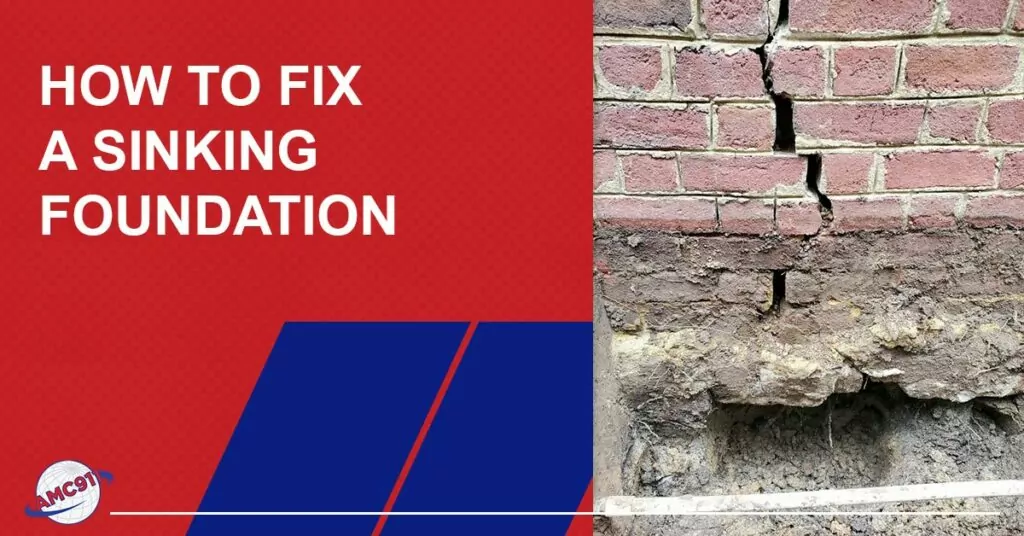 how to fix a sinking foundation