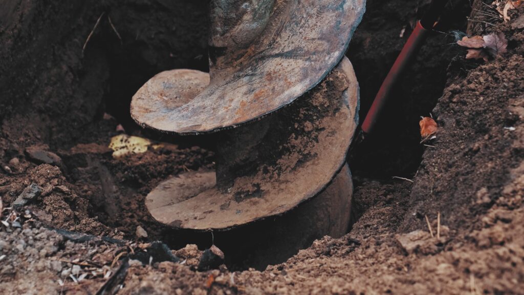 drill going into ground