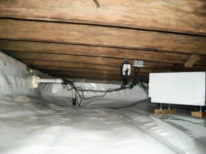 Interior crawl space waterproofing is a technique that prevents moisture and water from infiltrating a crawl space and causing damage