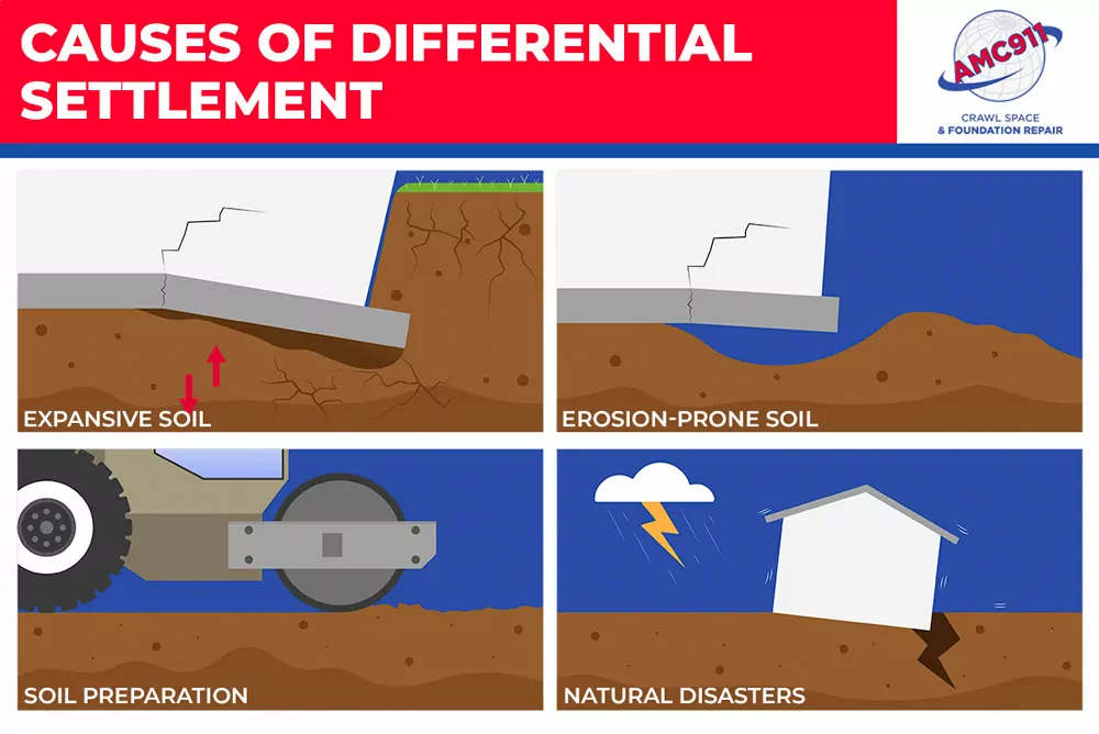 Causes of Differential Settlement