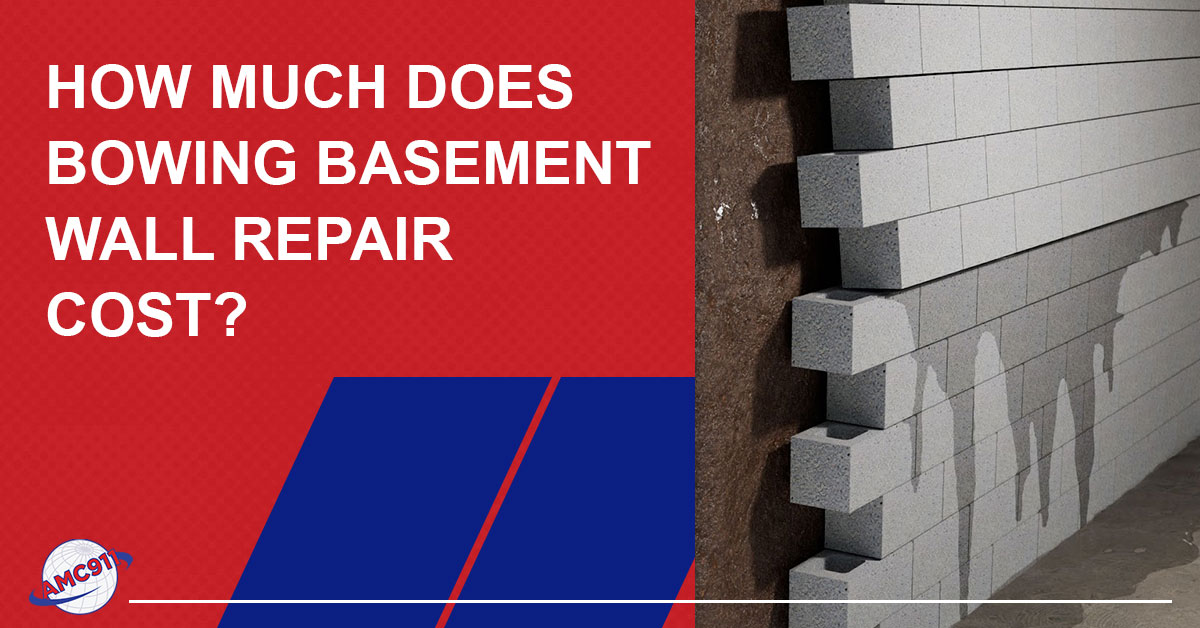 bowing basement wall repair cost
