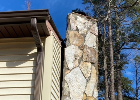 leaning chimney