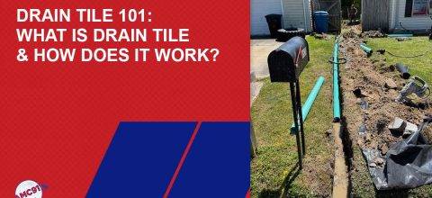 Drain tile feature
