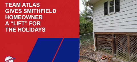 Team Atlas gives Smithfield Homeowner a “Lift” for the Holidays