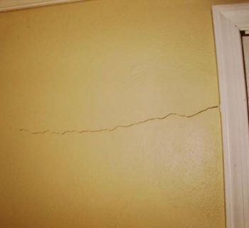 Cracks in drywall