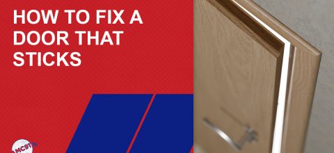 how to fix a sticking door