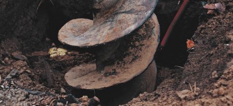 drill going into ground